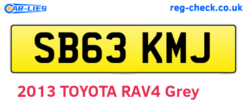 SB63KMJ are the vehicle registration plates.