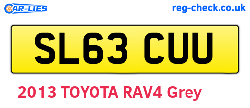 SL63CUU are the vehicle registration plates.