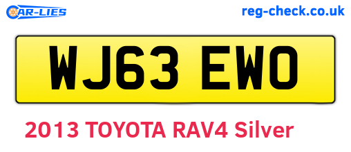 WJ63EWO are the vehicle registration plates.