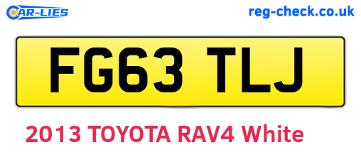 FG63TLJ are the vehicle registration plates.