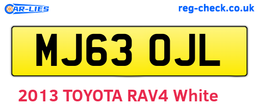 MJ63OJL are the vehicle registration plates.