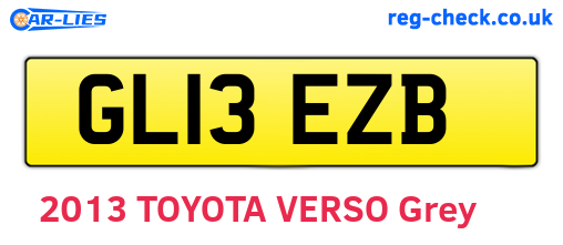 GL13EZB are the vehicle registration plates.