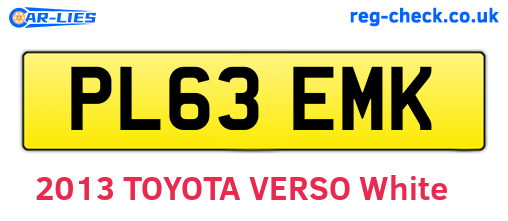 PL63EMK are the vehicle registration plates.