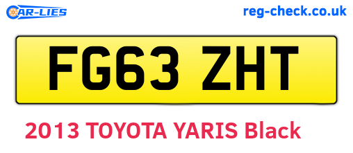 FG63ZHT are the vehicle registration plates.