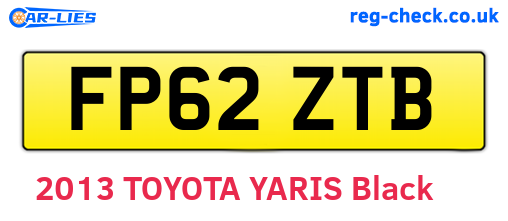 FP62ZTB are the vehicle registration plates.