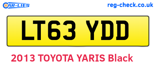LT63YDD are the vehicle registration plates.