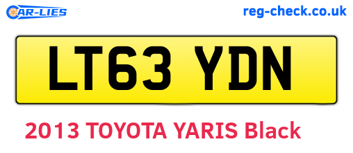 LT63YDN are the vehicle registration plates.