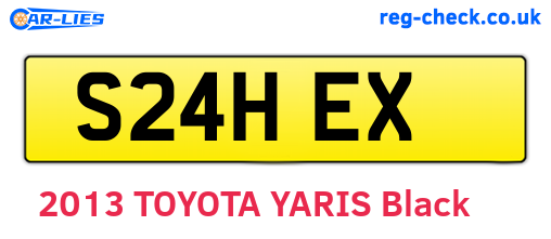 S24HEX are the vehicle registration plates.