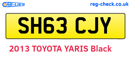 SH63CJY are the vehicle registration plates.