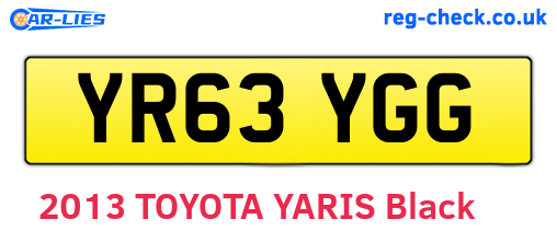 YR63YGG are the vehicle registration plates.