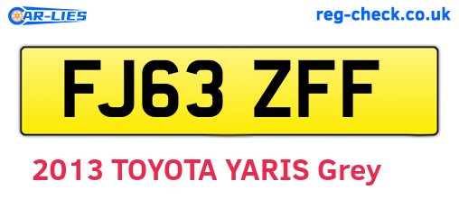 FJ63ZFF are the vehicle registration plates.