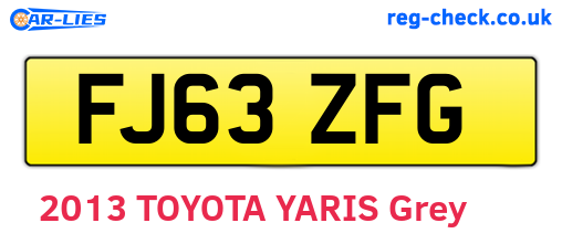 FJ63ZFG are the vehicle registration plates.