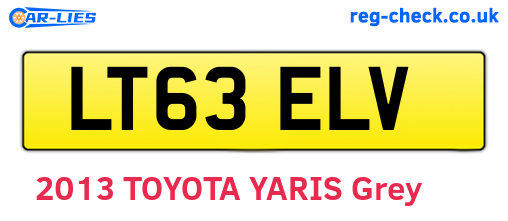 LT63ELV are the vehicle registration plates.