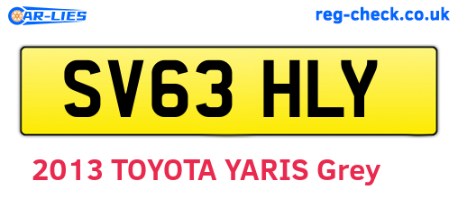 SV63HLY are the vehicle registration plates.