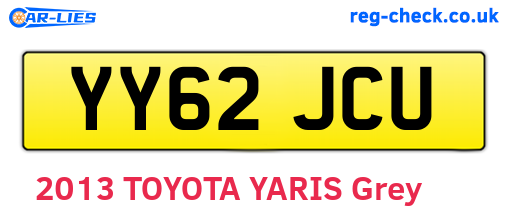 YY62JCU are the vehicle registration plates.