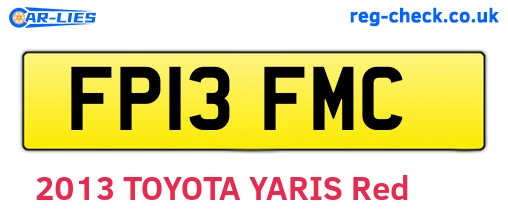 FP13FMC are the vehicle registration plates.