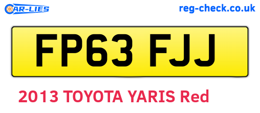 FP63FJJ are the vehicle registration plates.