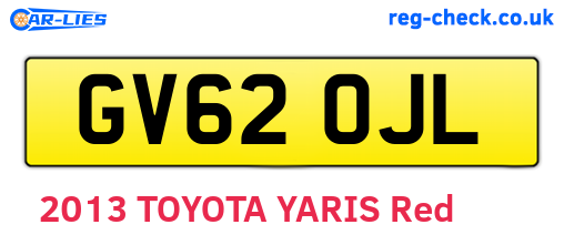 GV62OJL are the vehicle registration plates.