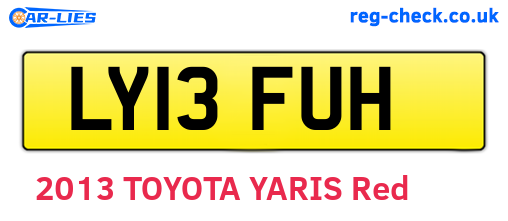 LY13FUH are the vehicle registration plates.