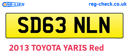 SD63NLN are the vehicle registration plates.