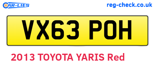 VX63POH are the vehicle registration plates.