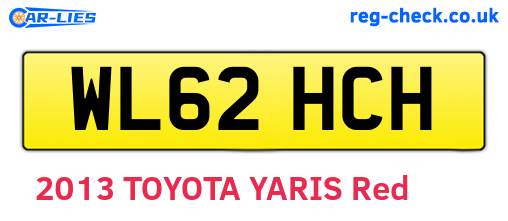 WL62HCH are the vehicle registration plates.