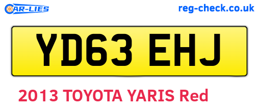 YD63EHJ are the vehicle registration plates.