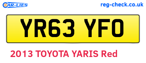 YR63YFO are the vehicle registration plates.
