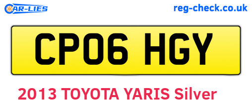 CP06HGY are the vehicle registration plates.