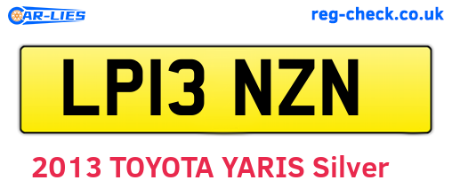LP13NZN are the vehicle registration plates.