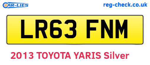 LR63FNM are the vehicle registration plates.
