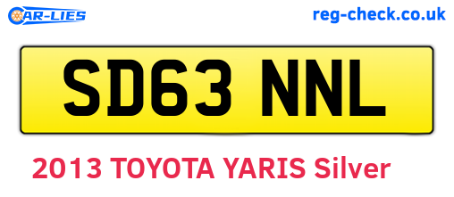 SD63NNL are the vehicle registration plates.