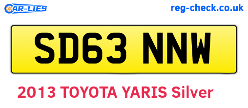 SD63NNW are the vehicle registration plates.
