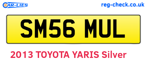 SM56MUL are the vehicle registration plates.