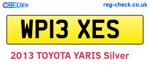 WP13XES are the vehicle registration plates.