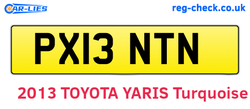 PX13NTN are the vehicle registration plates.