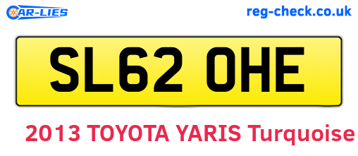 SL62OHE are the vehicle registration plates.