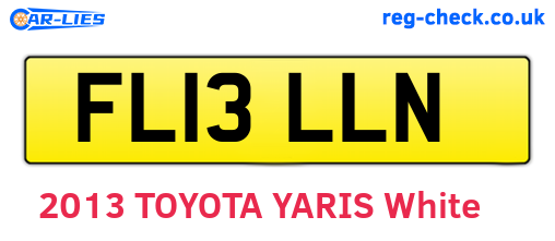 FL13LLN are the vehicle registration plates.