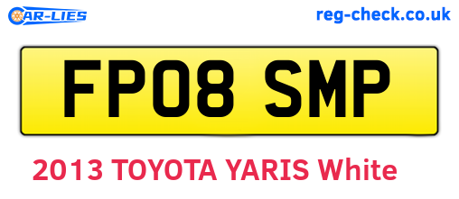 FP08SMP are the vehicle registration plates.