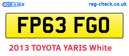 FP63FGO are the vehicle registration plates.