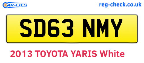 SD63NMY are the vehicle registration plates.