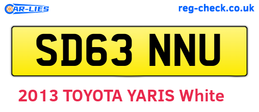 SD63NNU are the vehicle registration plates.
