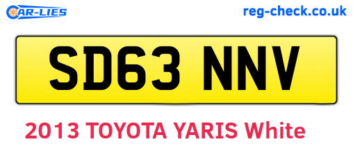 SD63NNV are the vehicle registration plates.