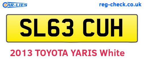 SL63CUH are the vehicle registration plates.