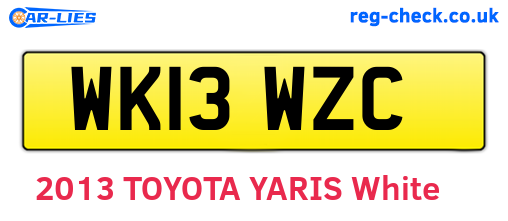 WK13WZC are the vehicle registration plates.