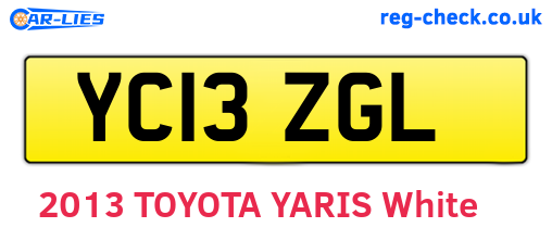 YC13ZGL are the vehicle registration plates.