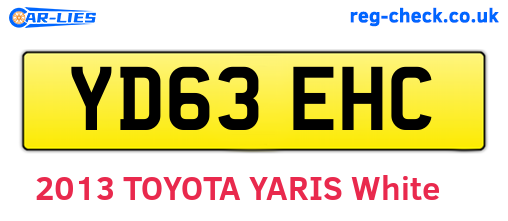 YD63EHC are the vehicle registration plates.