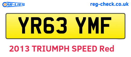 YR63YMF are the vehicle registration plates.
