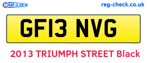 GF13NVG are the vehicle registration plates.