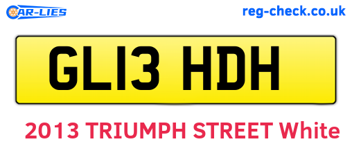 GL13HDH are the vehicle registration plates.